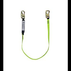 Safewaze 6' High Profile Energy Absorbing Lanyard w/ Snap and Tie Back Hook