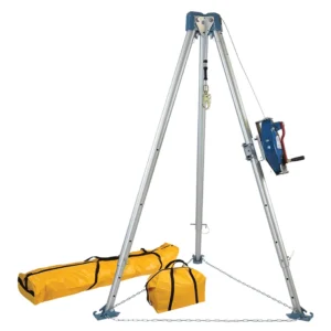 11' Confined Space Tripod System with 60' Galvanized Steel SRL-R
