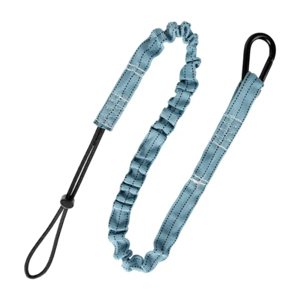 15 lb Tool Tether with choke-on cinch-loop and steel carabiner, 36″