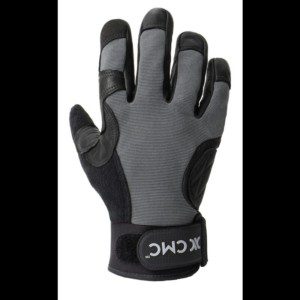 GLOVES, ESSENTIAL, LG GRY/BLK, CMC
