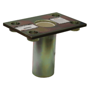 Flush-mount Plated Steel Bolt-on Fixed Davit Base