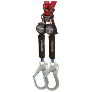 6' Mini Personal SRL with Steel Rebar Hooks, Includes Steel Dorsal Connecting Carabiner