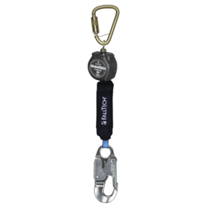 6' Mini Personal SRL with Aluminum Snap Hook, Includes Steel Dorsal Connecting Carabiner