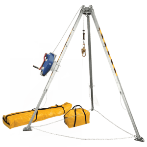 8' Confined Space Tripod System with 60' Stainless Steel SRL-R