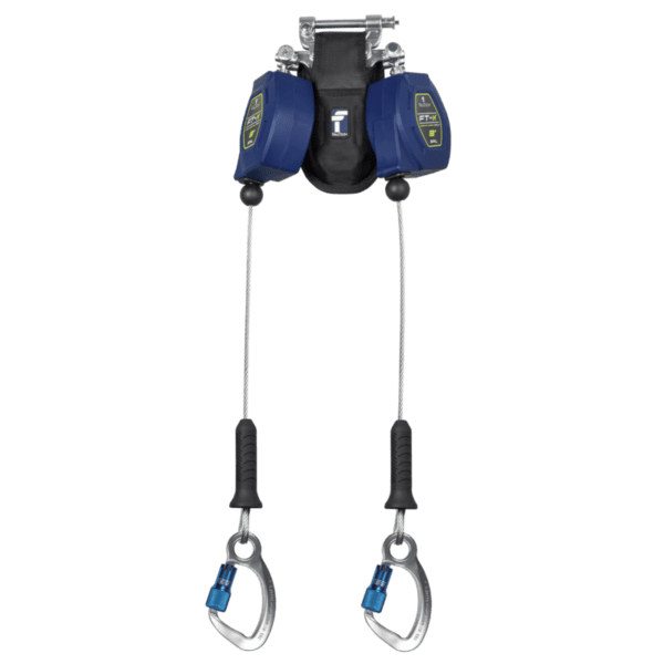 8' FT-X™ Cable Class 2 Leading Edge Personal SRL, Twin-leg with Aluminum CE Carabiners