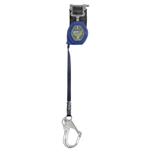 8' FT-X™ EdgeCore™ Class 2 Leading Edge Personal SRL, Single-leg with Aluminum Rebar Hook