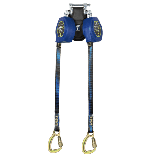 8' FT-X™ EdgeCore™ Tie-Back Class 2 Leading Edge Personal SRL, Twin-leg with Steel 5k Carabiner