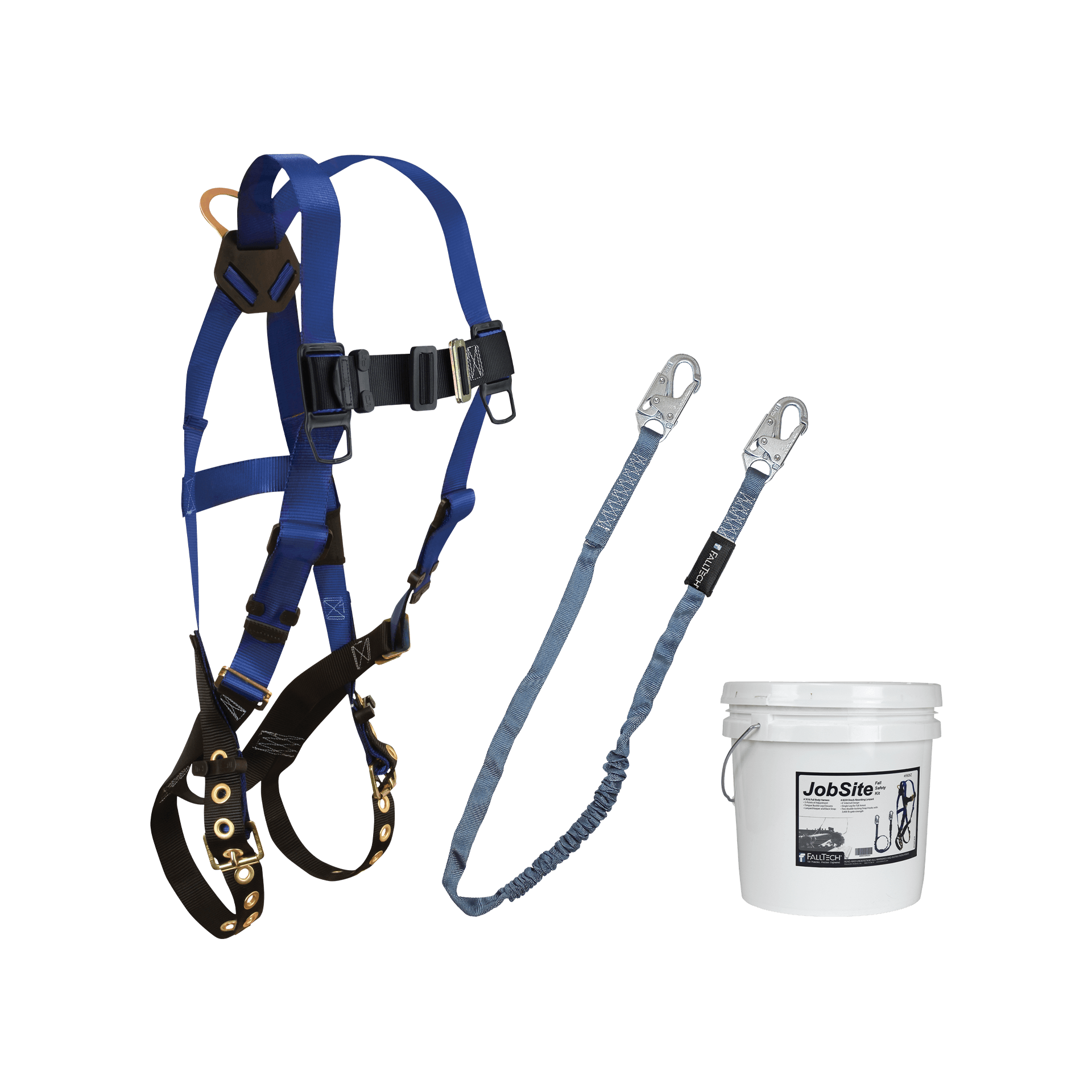 FallTech Harness and Lanyard 2-pc Mini Bucket Kit (7016, 8259, 2 Gallon Bucket)