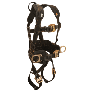 Arc Flash Construction Belted Looped Full Body Harness, Quick Connect Adjustments