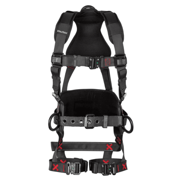 FT-Iron 3D Construction Belted Full Body Harness, Quick Connect Buckle Leg Adjustment - Dual-size 2X/3X