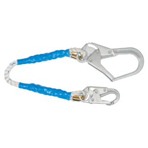 Rope Restraint Lanyard, Fixed-length with Steel Connectors