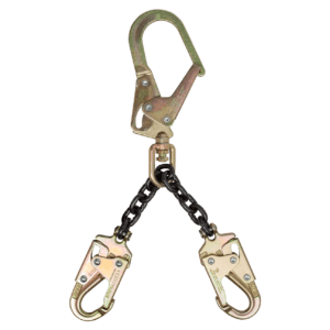 17" Premium Rebar Positioning Assembly with Chain and Steel Mini Swivel Rebar Hook